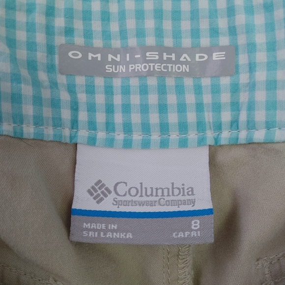 🌞Columbia Capris Omni Shade Sun Protection ~ Size 8 - Picture 8 of 12